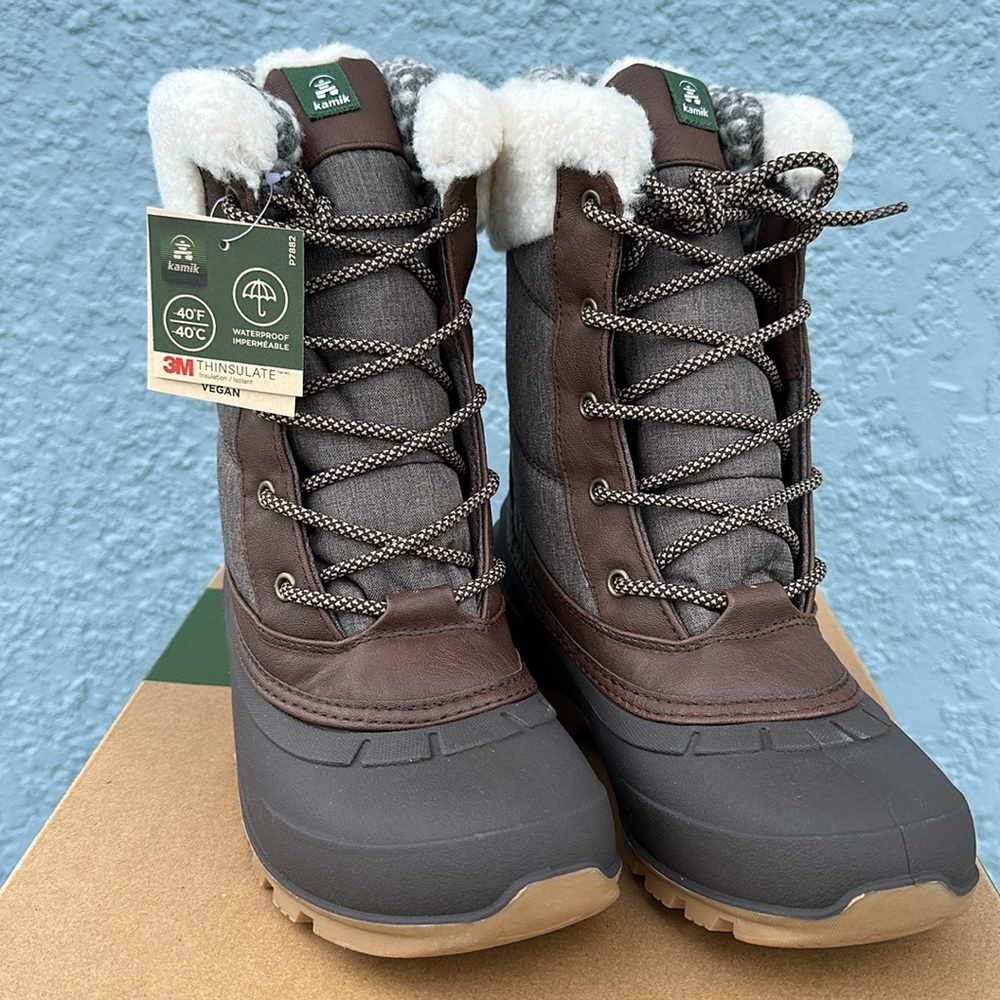 Kamik Women's Snow Boots, Brown Dark Brown